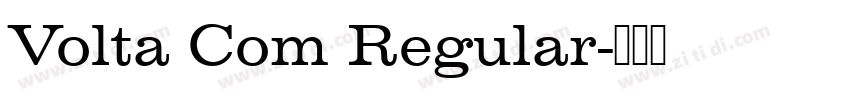 Volta Com Regular字体转换